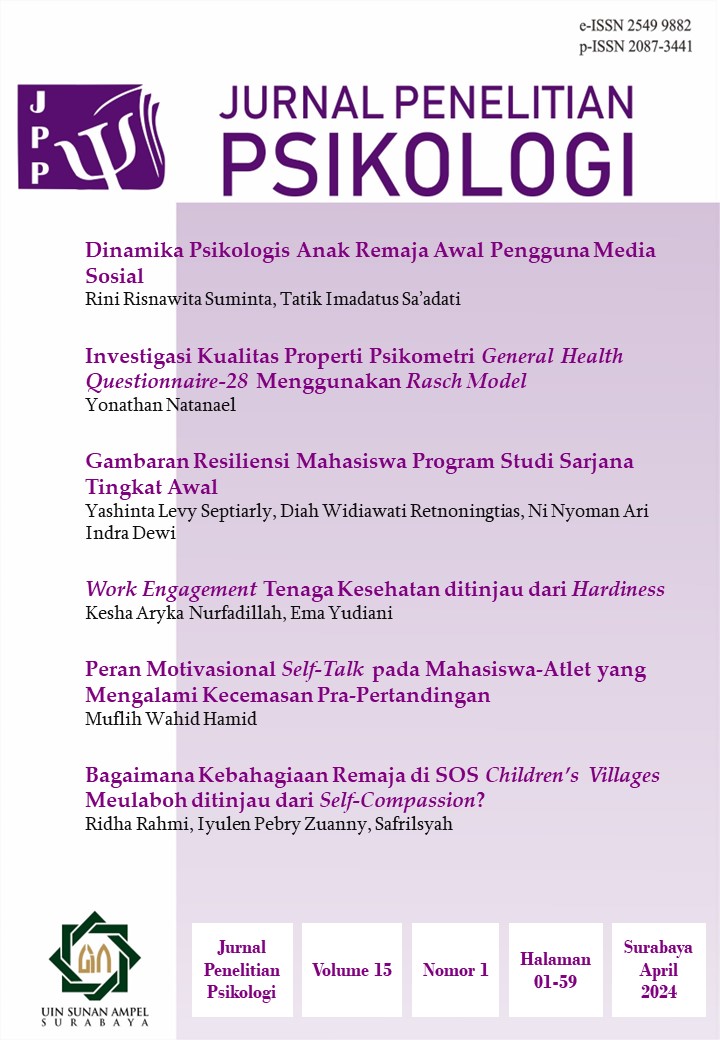 					View Vol. 15 No. 1 (2024): Jurnal Penelitian Psikologi
				